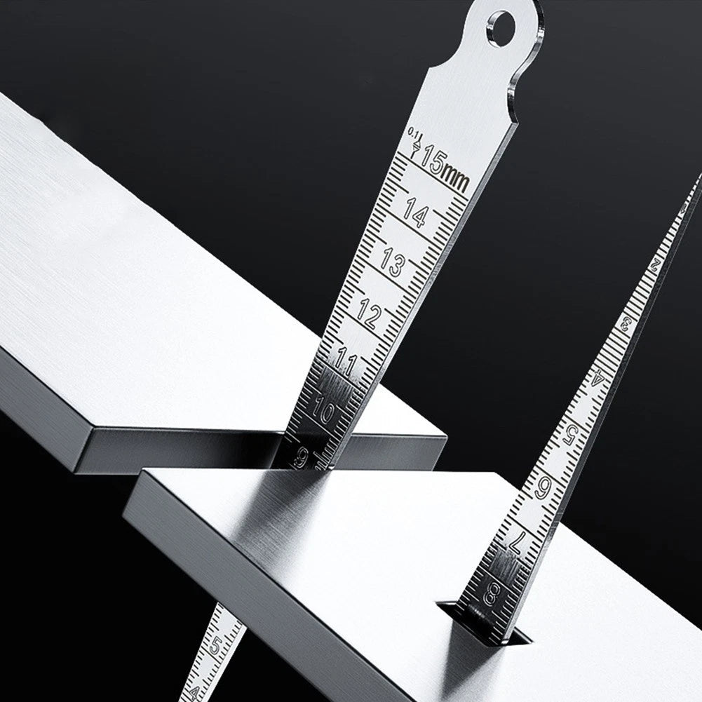 Stainless Steel Taper Gauge 1-15mm for Hole Depth Clearance Test