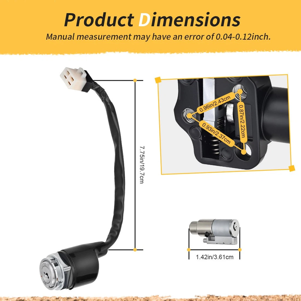 Ignition Switch for Honda CB750 CB125 CB200 CB250 CB350 CB360 CB500 CB550 (1970–1982) 35010-374-671