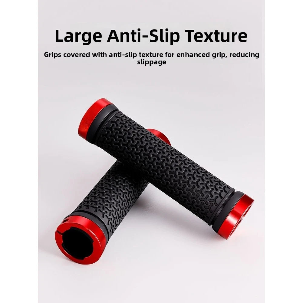 Ergonomic Silicone Handlebar Grips for Bike (3.3cm Diameter, 12.8cm Length)