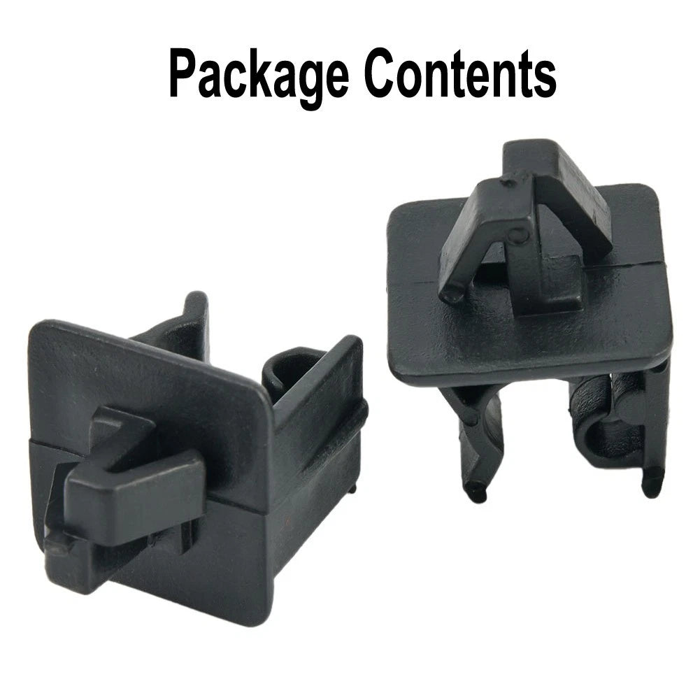 Plastic Clips 2pcs Black Holder Clips Hood Prop Rod High Quality
