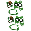 Set of 2 Thermostat Kits for Yamaha 60-70 HP (Repl 6H3-12411-11-00, 6H3-12414-00-0)