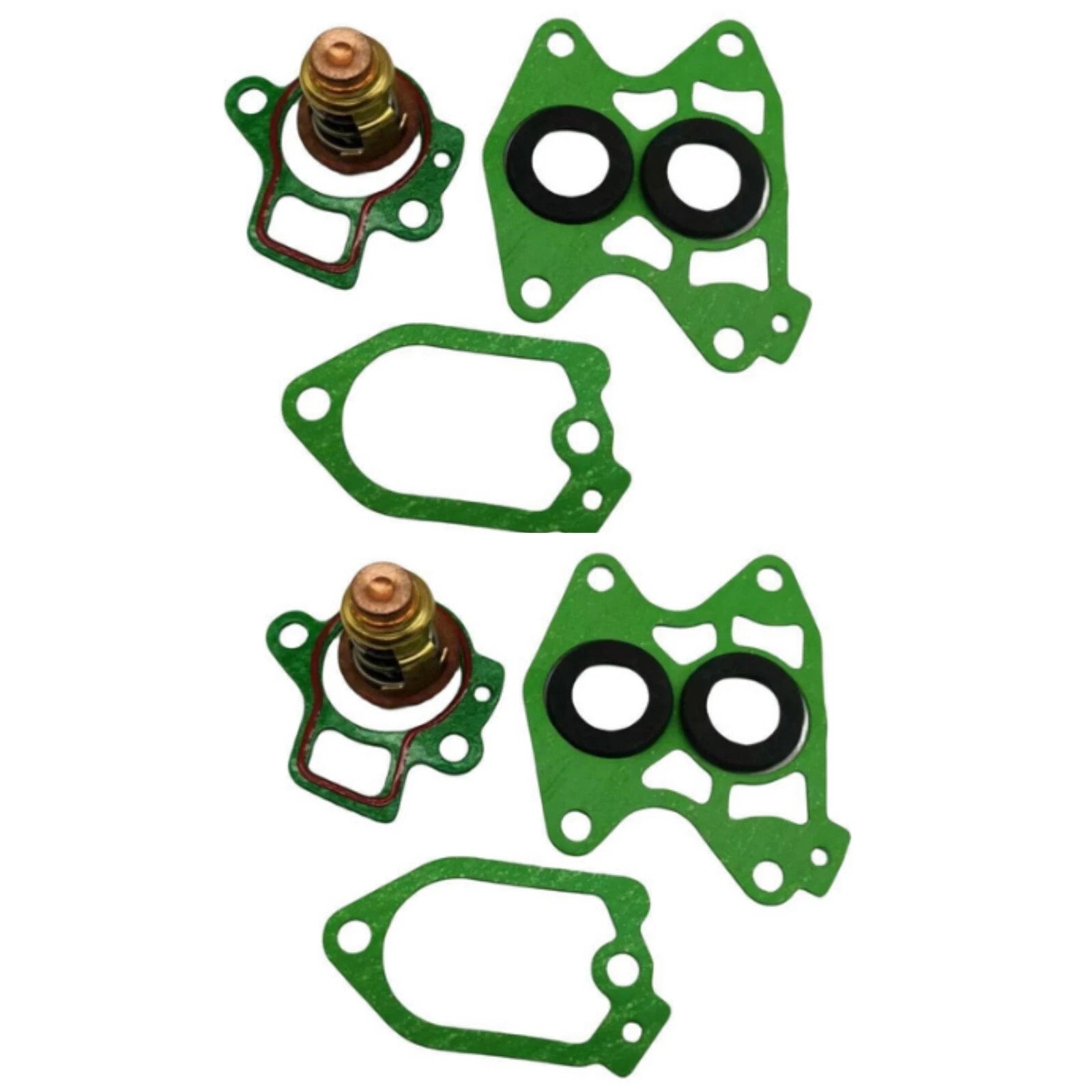 Set of 2 Thermostat Kits for Yamaha 60-70 HP (Repl 6H3-12411-11-00, 6H3-12414-00-0)