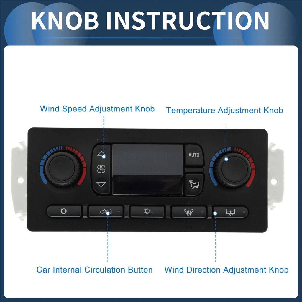Climate Control Module Replacement for Chevrolet Avalanche 1500 2500 (2003–2006)