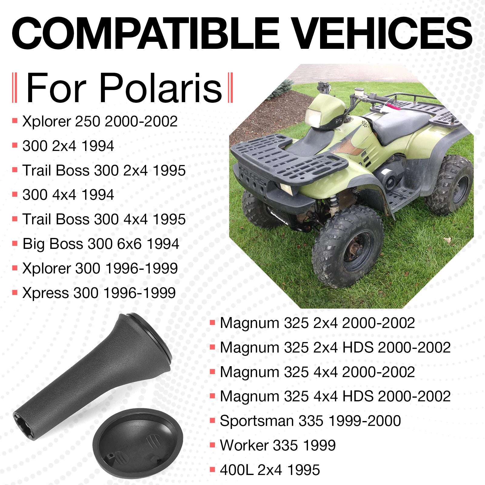 Gear Selector Shifter Knob for Polaris Magnum 325 425 500 Sportsman 335 400 500