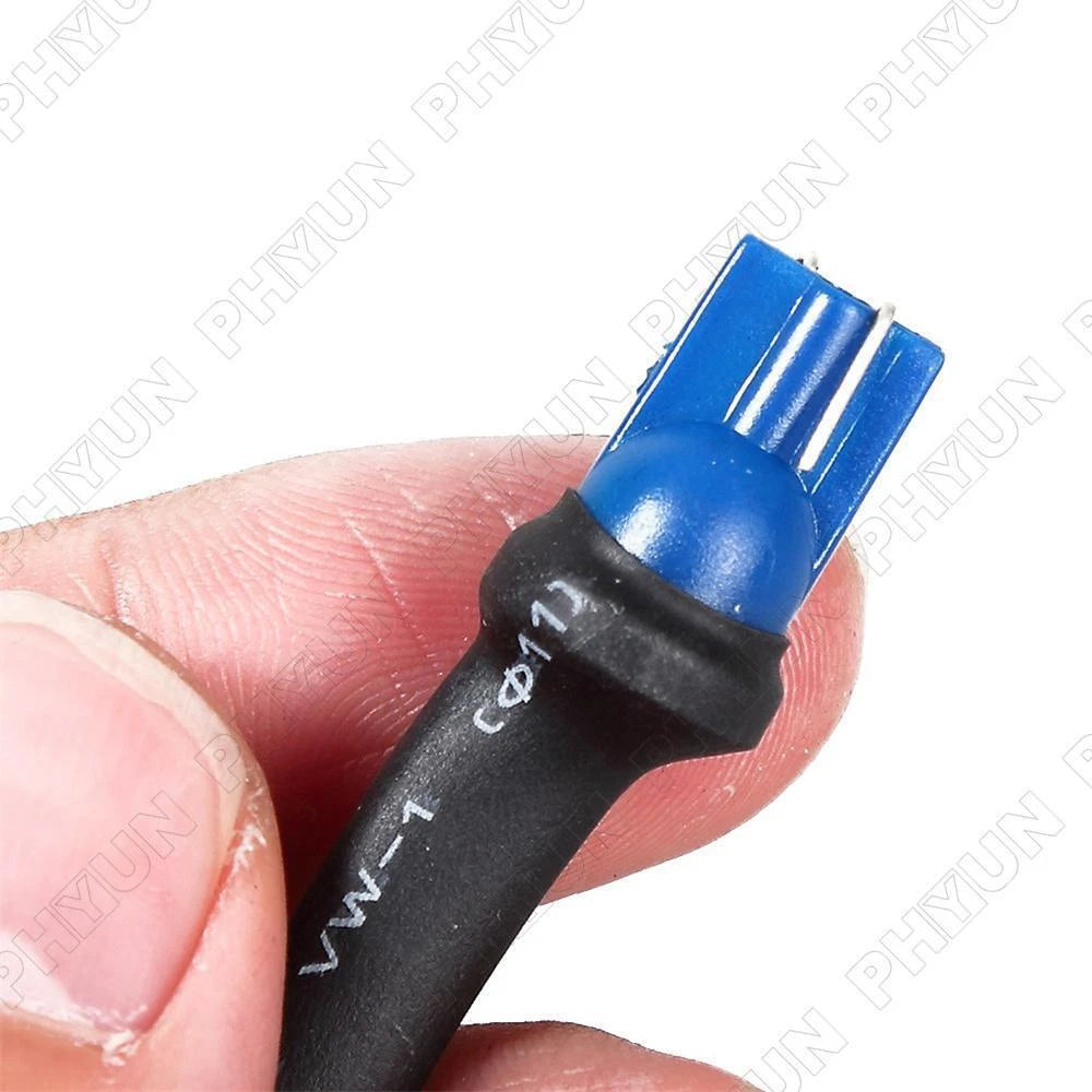 6x Wire Pigtail 168 194 T10 Male Connector Harness Light Bulb Wiring Cable Plug