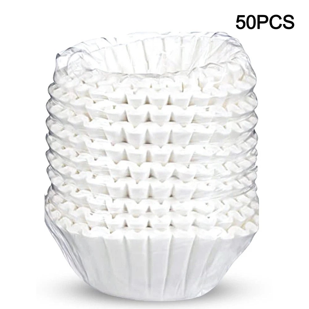 50Pcs Disposable Paper Filters for 2.0 Large Coffee Makers