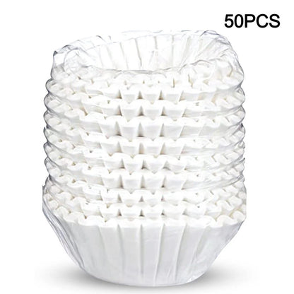 50Pcs Disposable Paper Filters for 2.0 Large Coffee Makers