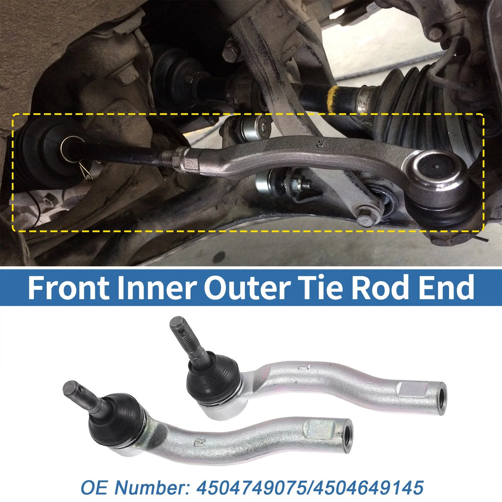 2PCS Front Outer Tie Rod End Links Replacement for Toyota Prius (2010–2018)