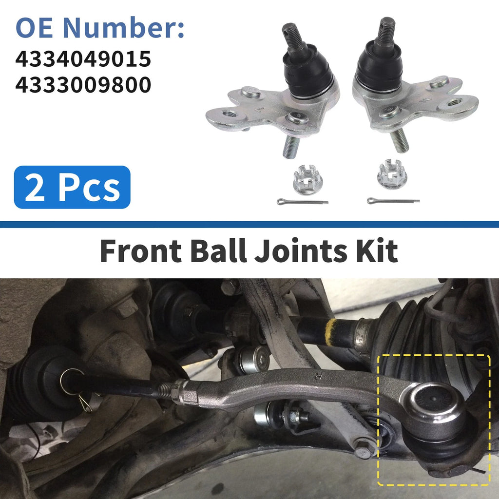 2 Pcs Front Lower Ball Joints Replacement for Toyota Sienna (2011–2020)