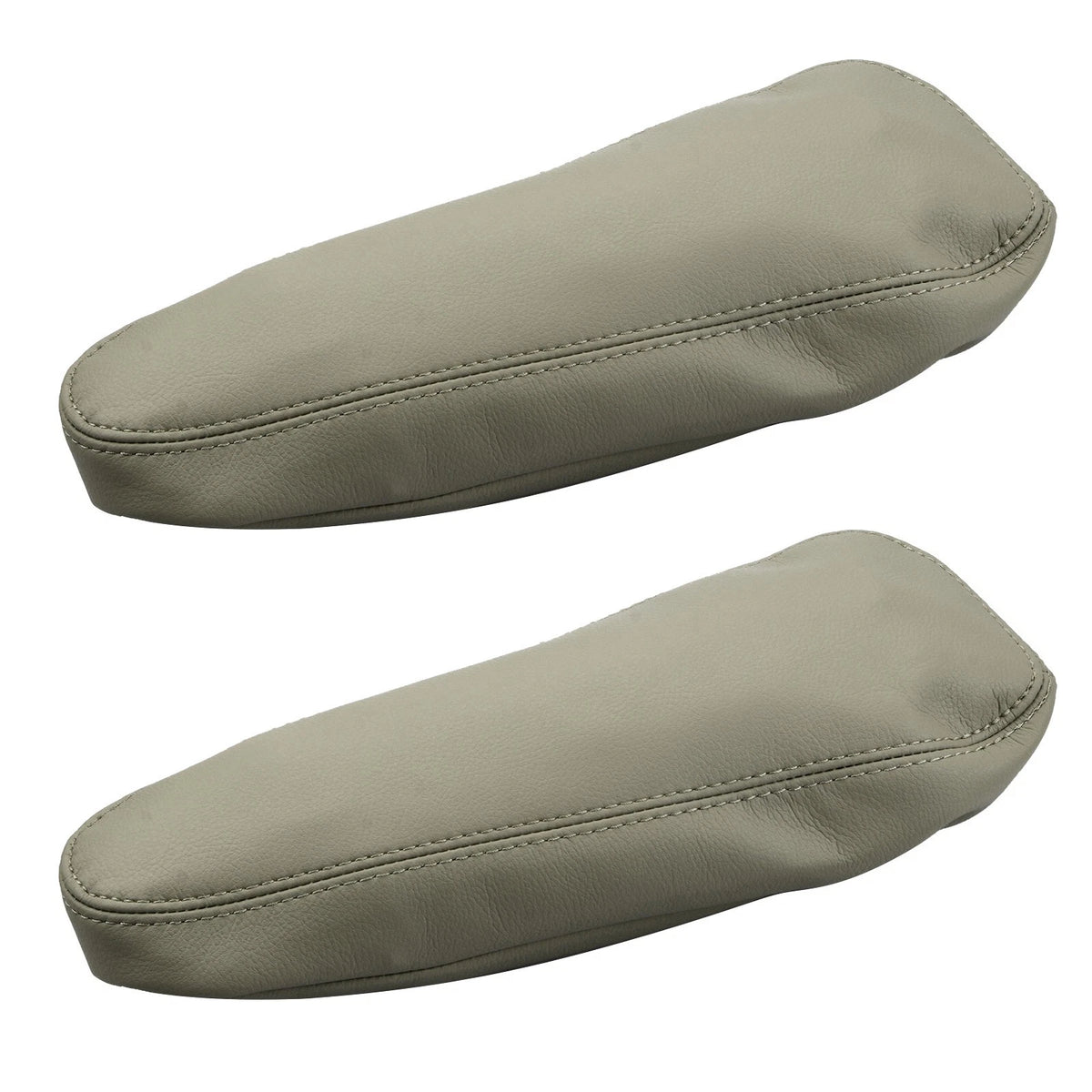 2Pcs Leather Seat Armrest Cover for Lexus GX470 (2003–2009) Ivory Beige