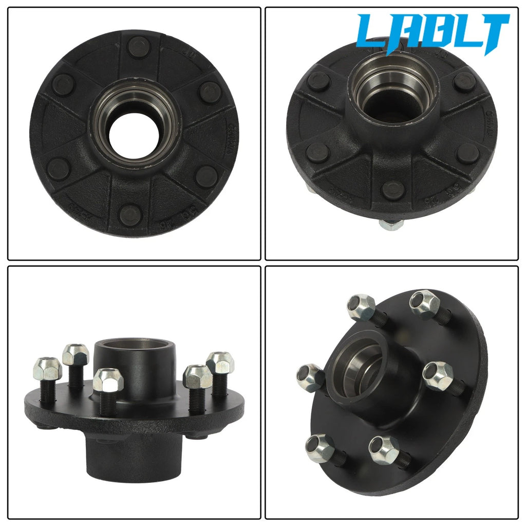 2 Idler Hubs for 3500lb Axle Trailer (6 x 5.5 Bolt Pattern) #84 Spindle