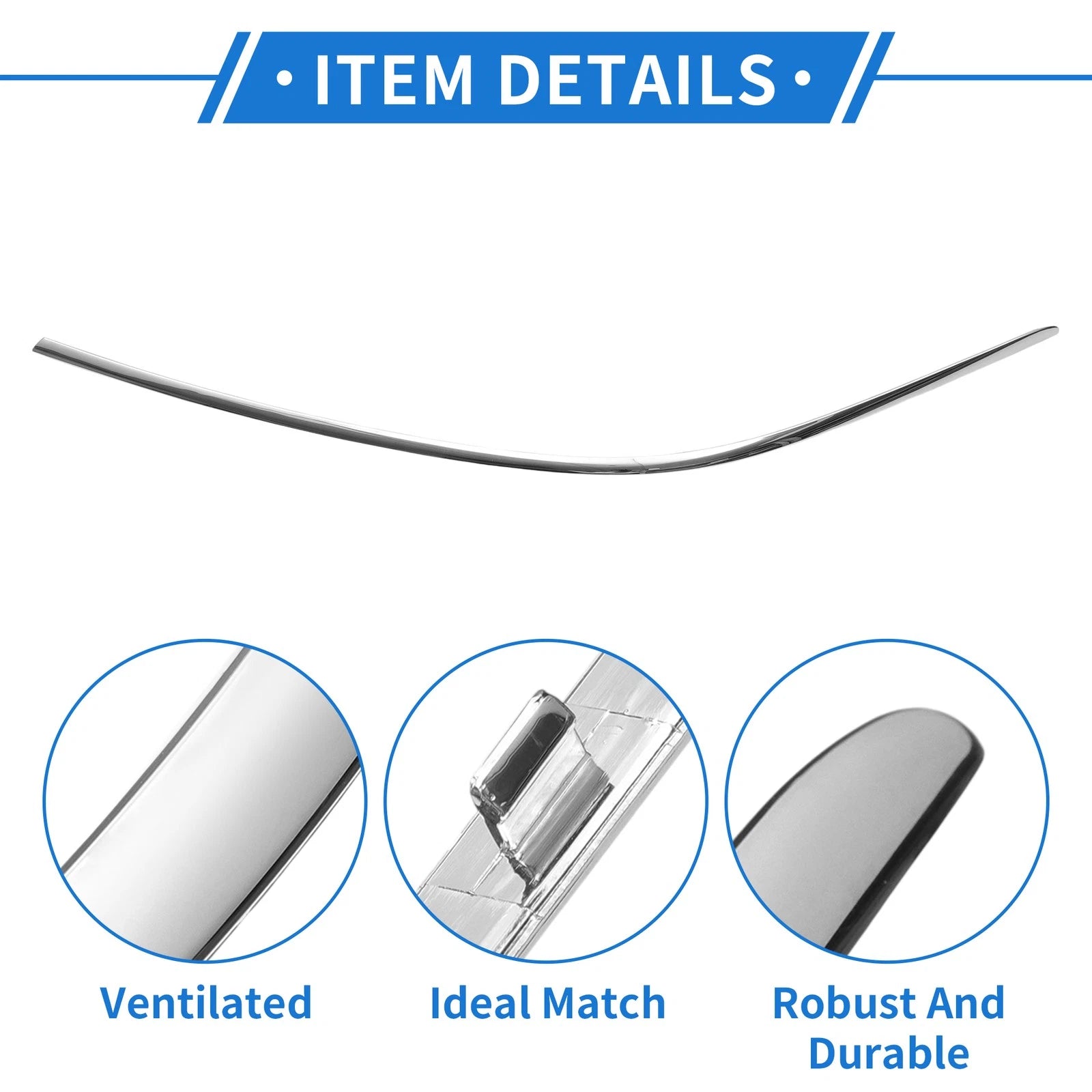 Front Left Bumper Grille Trim Garnish Replacement for Mercedes-Benz S Class (2010–2013)