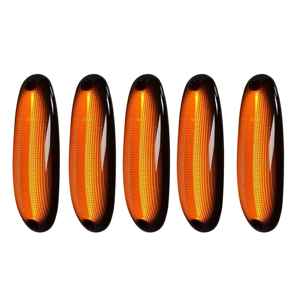 5Pcs Amber LED Front Cab Roof Marker Light for Freightliner Cascadia (2008–2017)