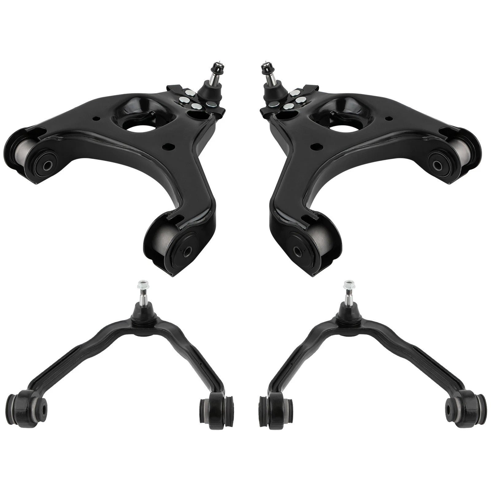 Front Upper & Lower Control Arms Kit for Silverado GMC Sierra 1500 (1999–2006)