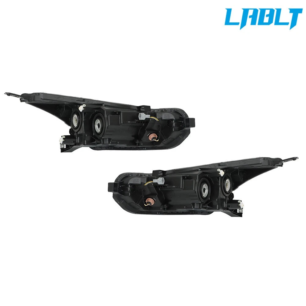 Set of 2 Halogen Headlight Assemblies for Nissan Versa (2020–2021) Chrome