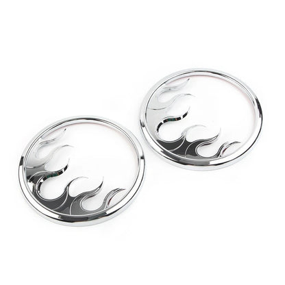 Chrome Front Speaker Grill Accent Trim Cover for Harley Electra Glide (2014–2022)