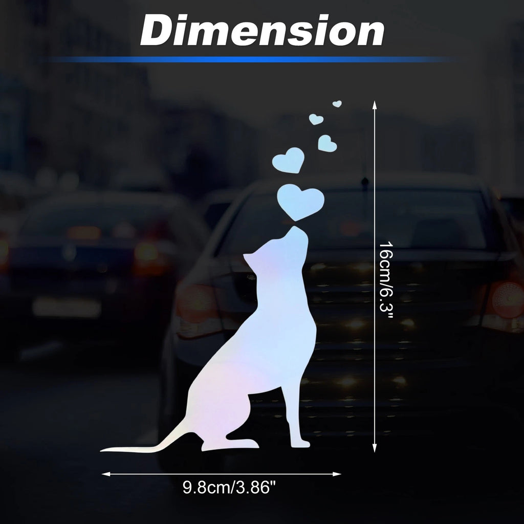 Reflective Bumper Decal for Dog Personalization (1 Pcs)