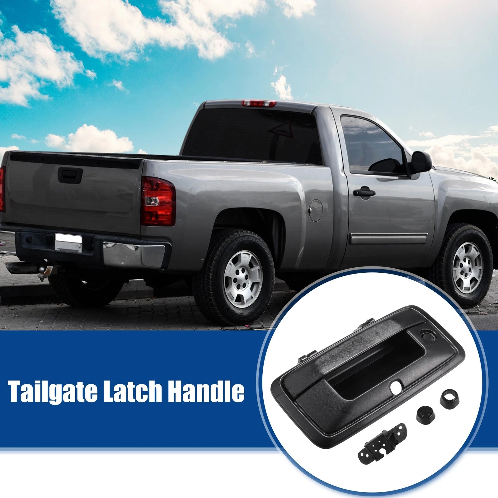 Tailgate Handle Liftgate Latch Replacement for Chevrolet Silverado (2016–2019)