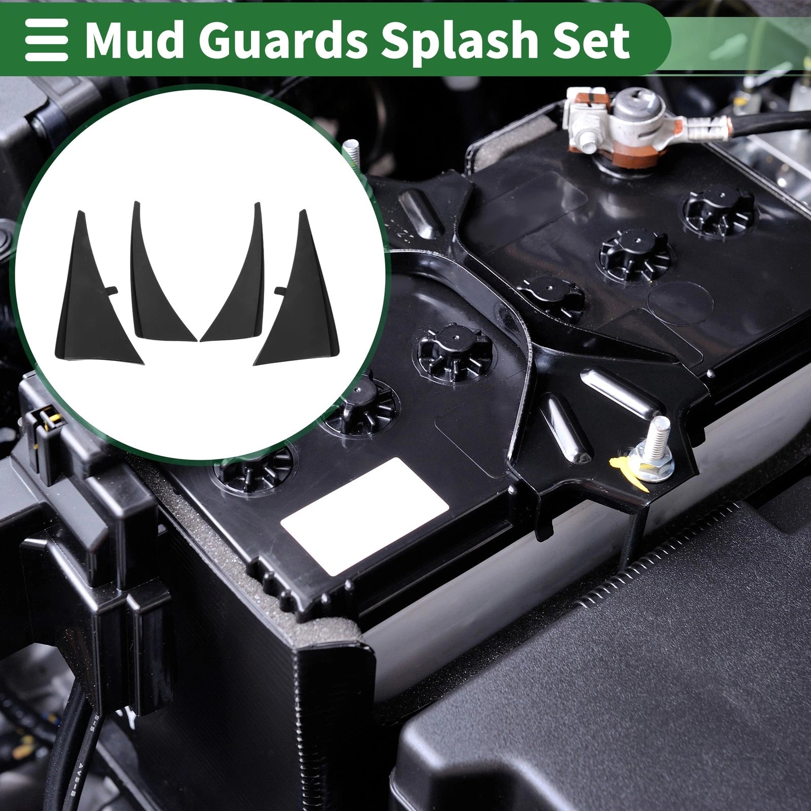 Mud Flaps Splash Guards Front for Chevrolet Corvette C7 (2014–2019)