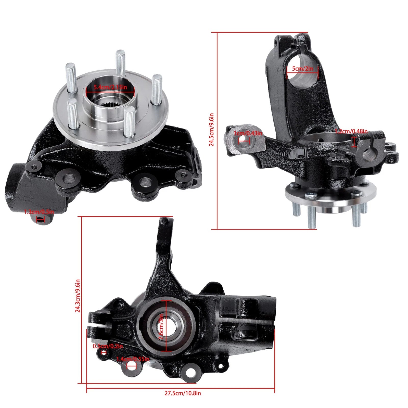 Front Left Steering Knuckle Assembly for Ford Focus (2012–2018) CV6Z1104A