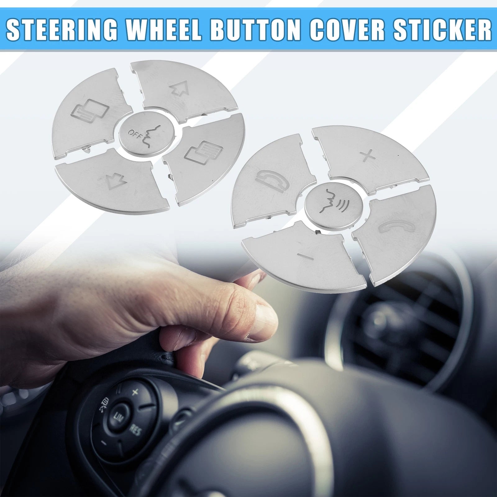 Steering Wheel Button Cover Kit for Mercedes-Benz R Class (2010–2013)