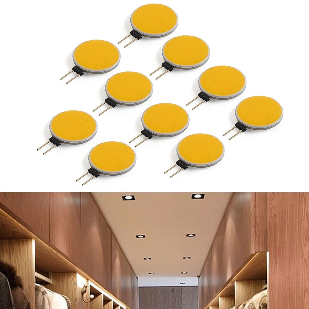 G4 COB LED Chip Bead Round Lamp Panel for 12V (180 Degrees, Warm White Light)