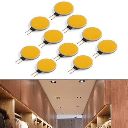 G4 COB LED Chip Bead Round Lamp Panel for 12V (180 Degrees, Warm White Light)