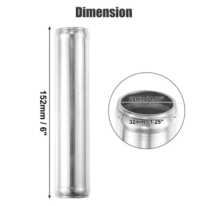 2X Intercooler Pipe Tube for Universal Fit (1.25" OD, 6" Length)
