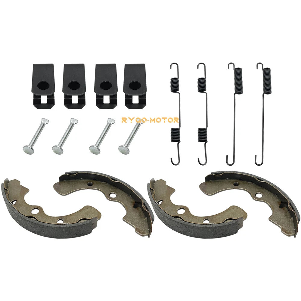 Front Brake Shoes w/Springs Pins for Kawasaki Mule 2510 2520 KAF620 (1993–2000)