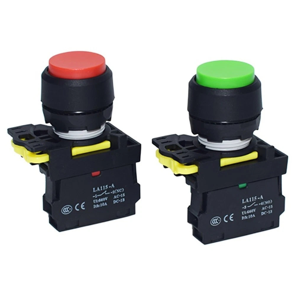 Pushbutton Switch 1NO 1NC 10A 660V for Industrial Applications