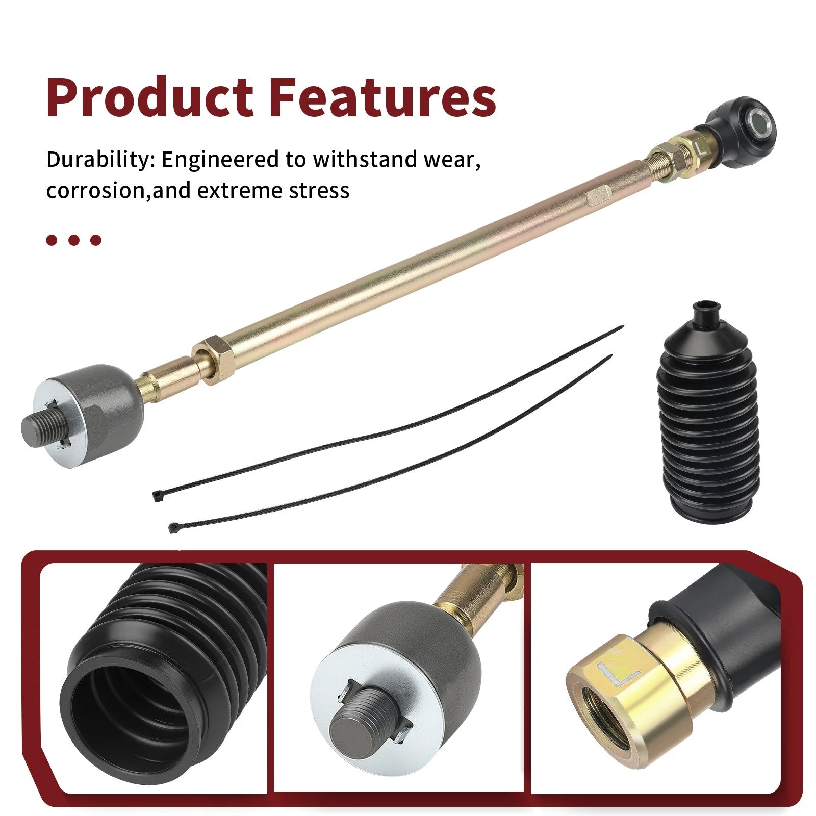 Steering Rack Tie Rods for Polaris Ranger 400 500 570 650 700 800 900 1000