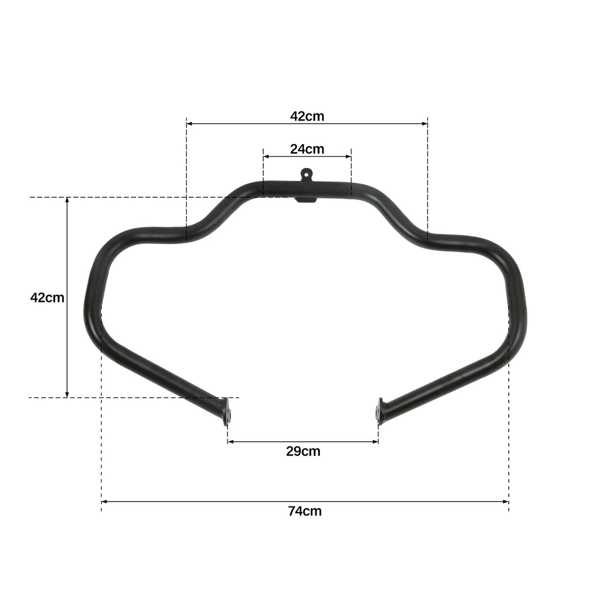 Mustache Engine Crash Guard Bar for Harley Touring Street Glide FLHX (2009–2024)