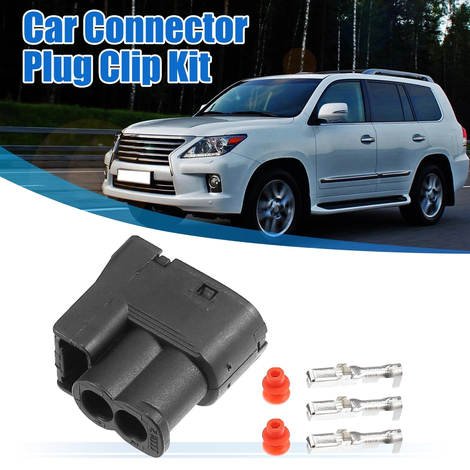 2 Pin Ignition Coil Connector Adapter Plug Kit for Toyota (2005–2015)
