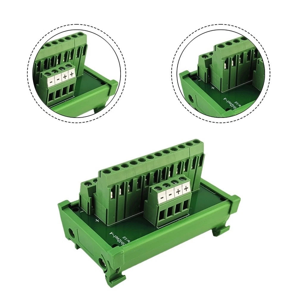 Power Terminal Block Splitter Board 2 Input 12 Output for PLC Motor Control