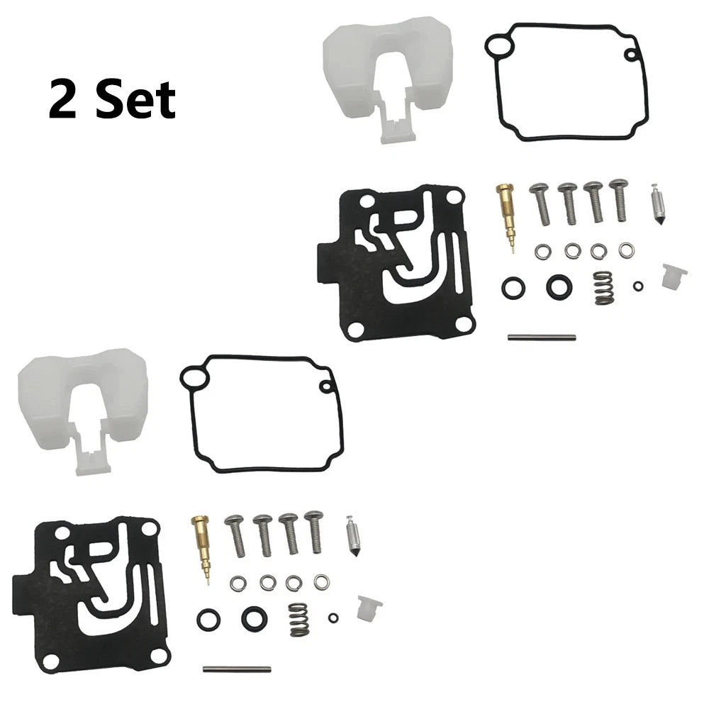 2X Carburetor Rebuild Kit for Yamaha 4-Stroke 40 50 HP (1990–1999) 62Y-W0093-11 62Y-W0093-10