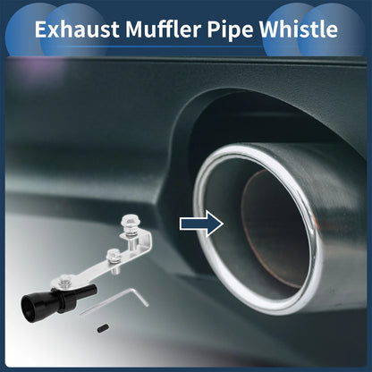 Turbo Sound Exhaust Muffler Pipe Whistle for Universal Vehicles (1 Set)