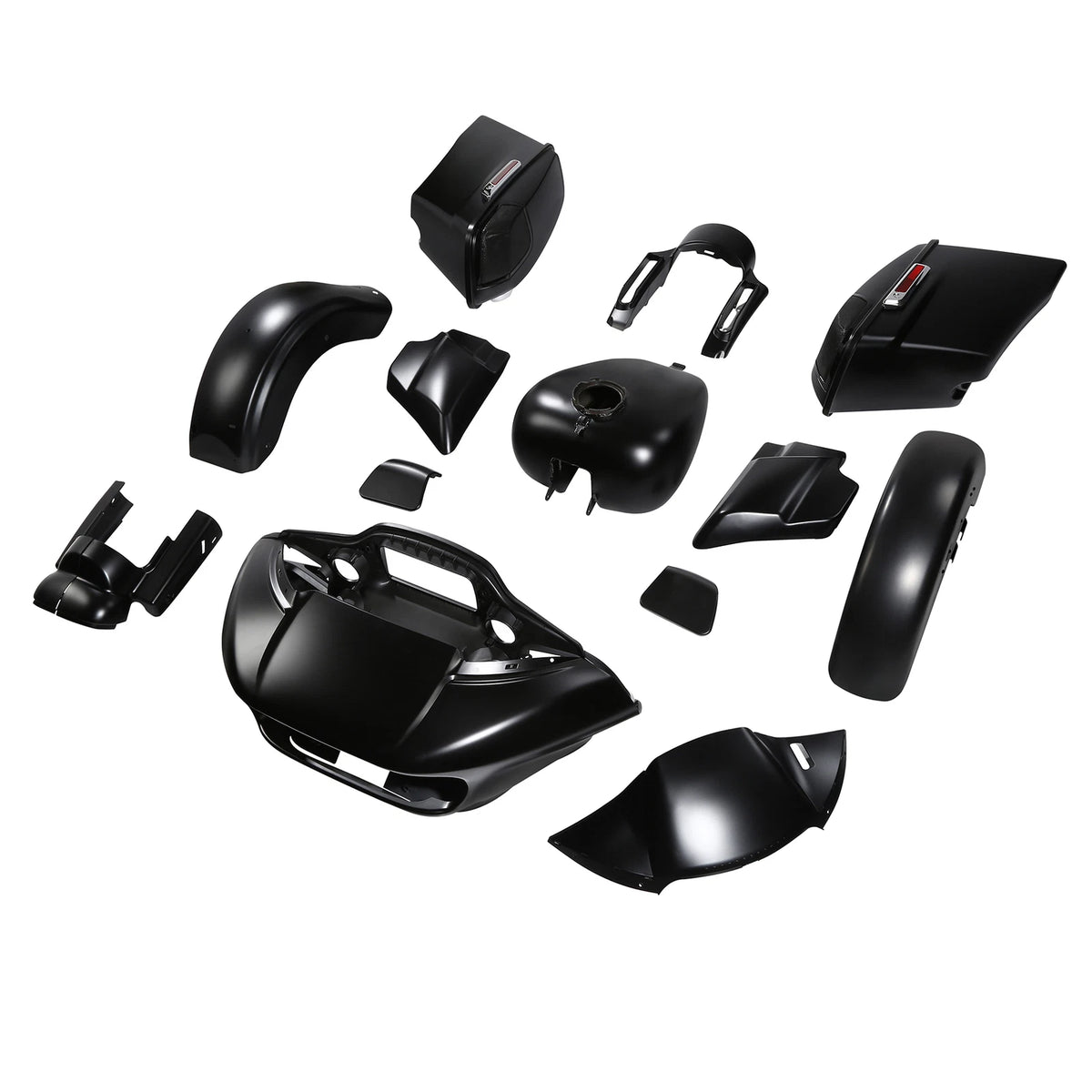 Fairings Body Work Kit for Harley CVO Road Glide FLTR (2015–2024) Black Denim