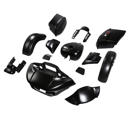 Fairings Body Work Kit for Harley CVO Road Glide FLTR (2015–2024) Black Denim