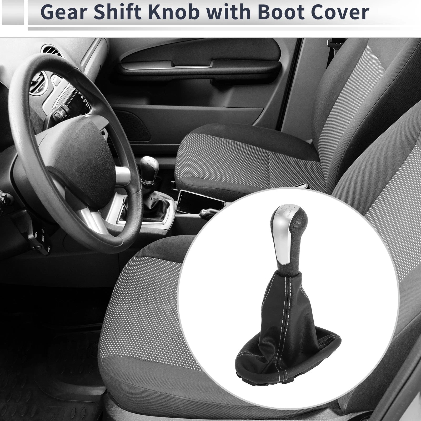 Gear Shifter Knob with Cover Replacement for Chevrolet Spark (2011–2015)