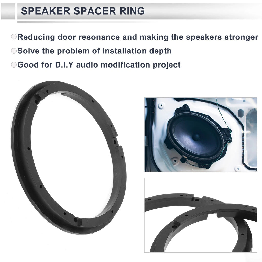 2X Speaker Spacer Ring Adapter for Suzuki 6.5" Tweeter