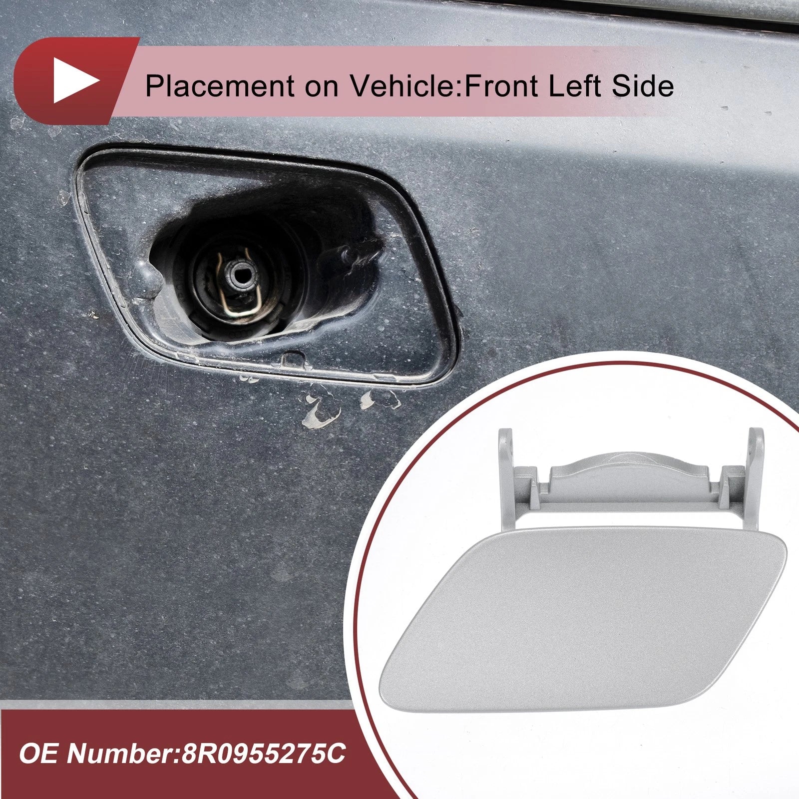 Front Left Washer Nozzle Cover Cap for Audi Q5 (2013–2017)