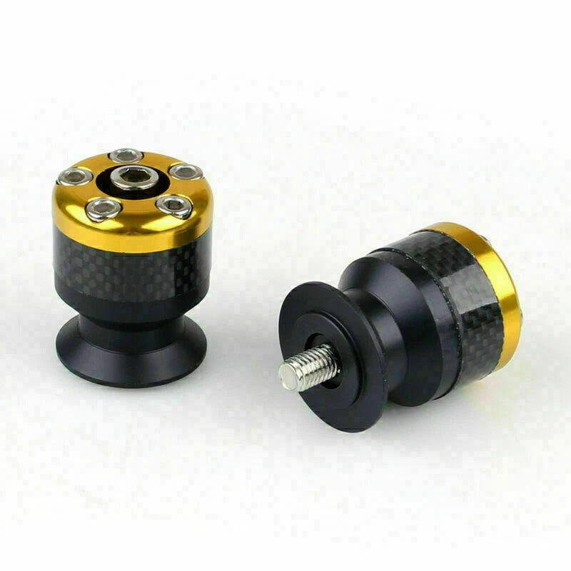 CNC Carbon Fiber 8mm Swingarm Sliders Spools for Universal Motorcycle