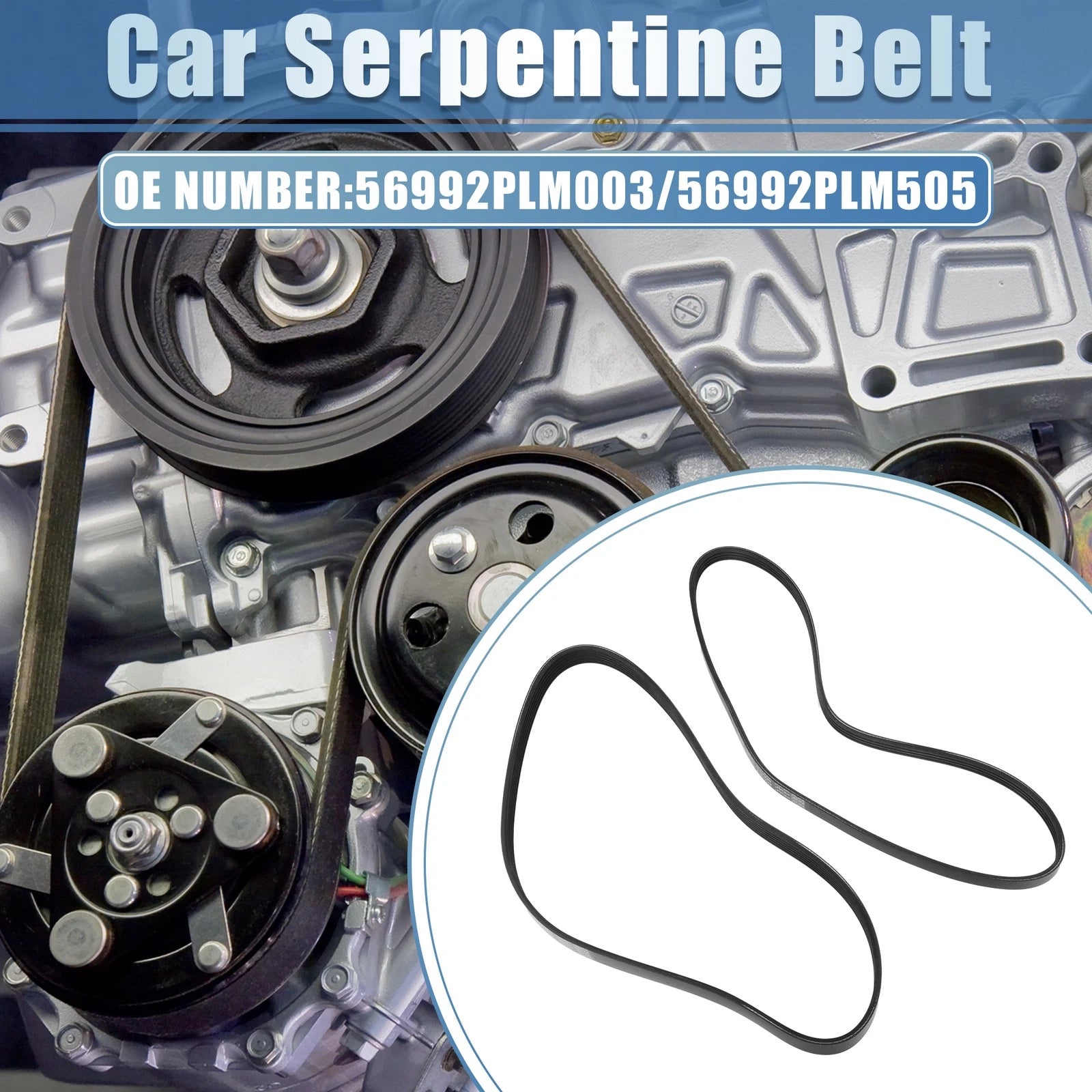 Serpentine Belt Set for Honda Civic (2001–2005)