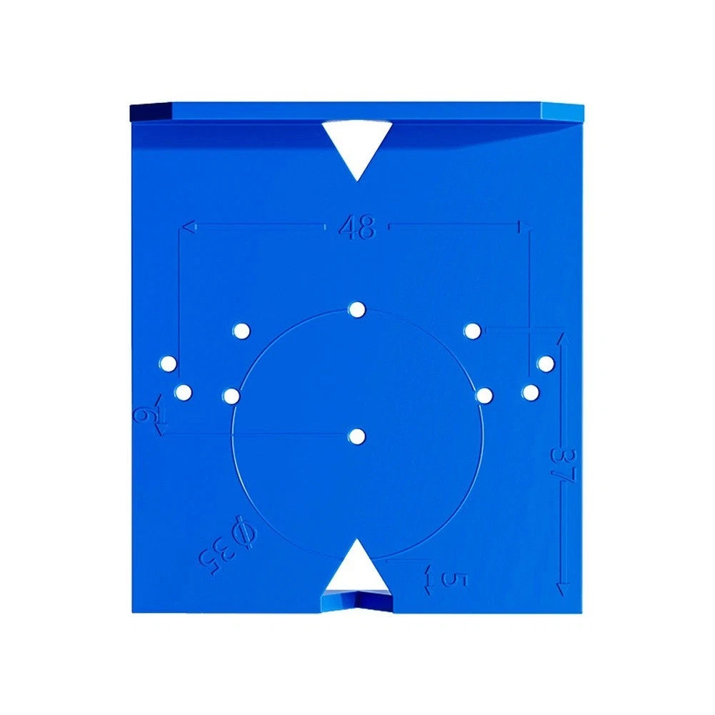 2PC ABS Drill Guide Template for Hinge Hole Positioning in Furniture Doors