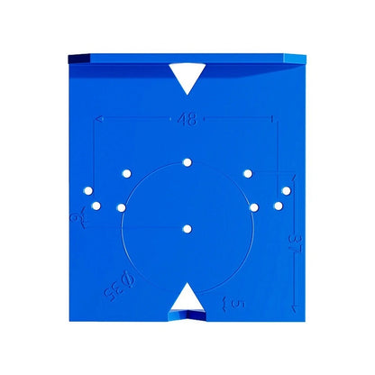 2PC ABS Drill Guide Template for Hinge Hole Positioning in Furniture Doors