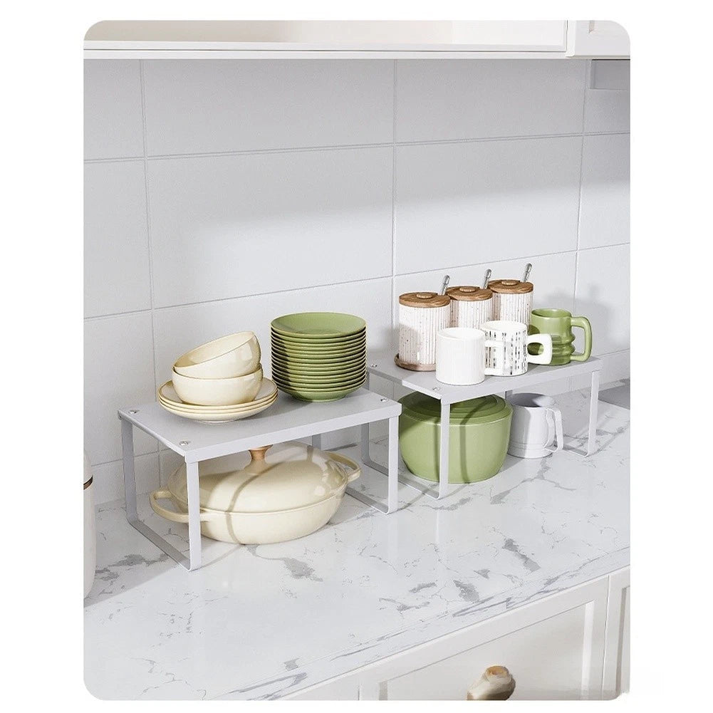 Iron Wall Mounted Kitchen Shelf for Pots Dishes Spices Storage (32x20x16cm)