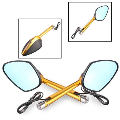 Rear View Side Mirrors with LED for Aprilia Benelli (Universal)