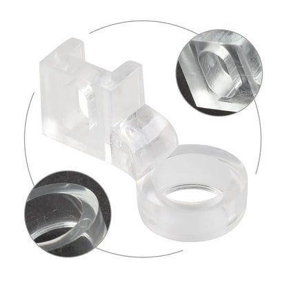 1/4" Clear Free Motion Couching/Echo Quilting Ruler Presser Foot For Low Shank
