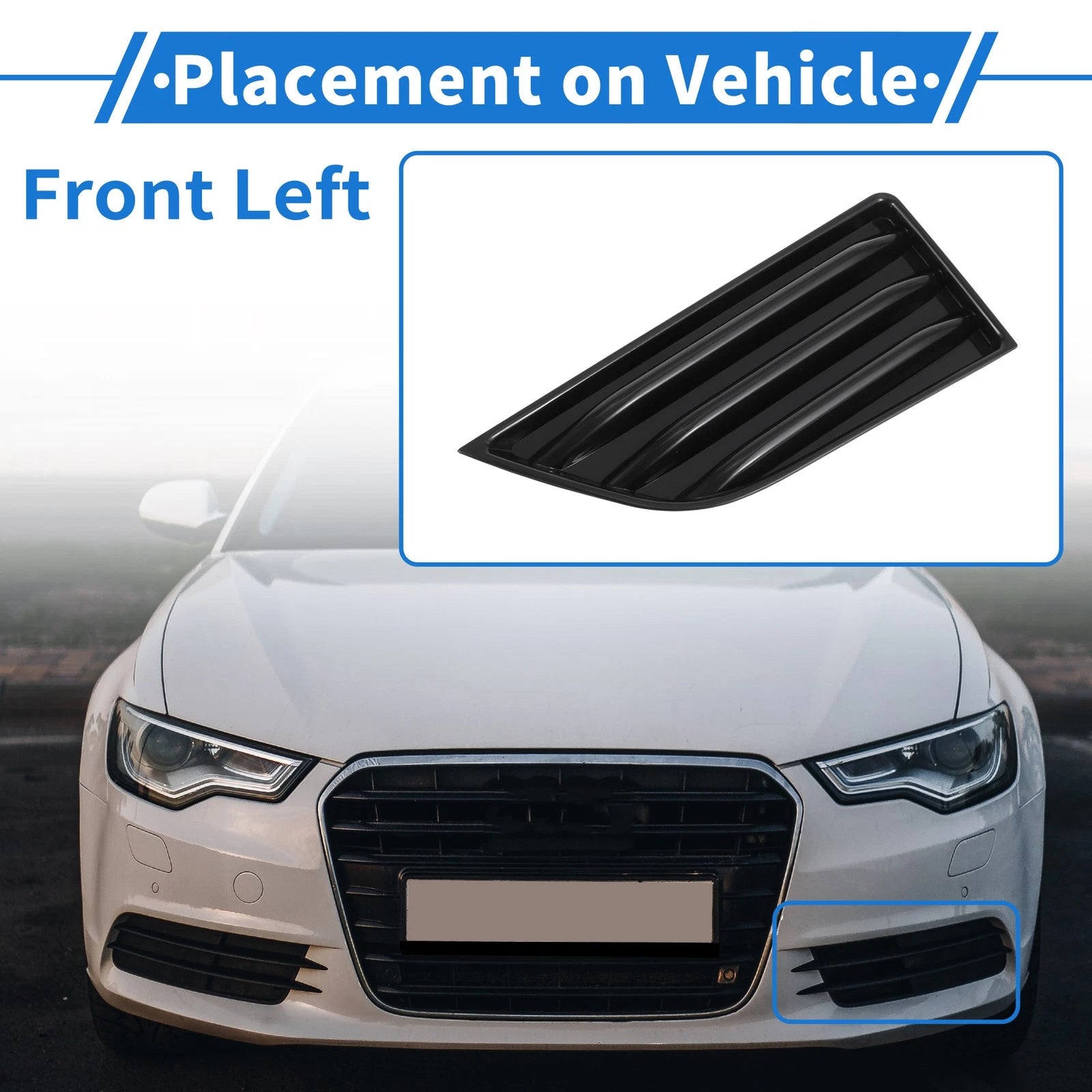 Front Left Fog Light Grill Replacement for Chevrolet Traverse (2022–2023)