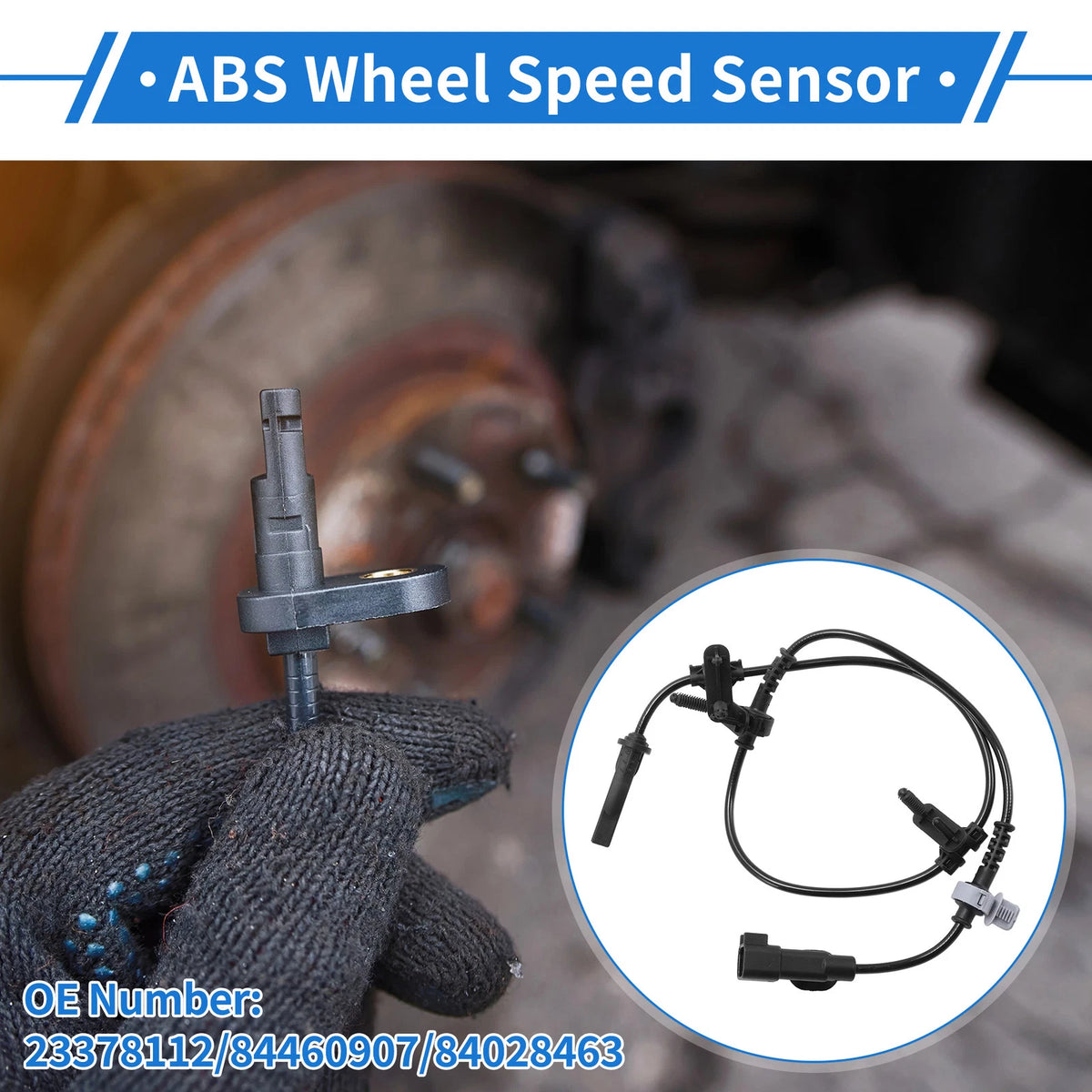 3X ABS Wheel Speed Sensor for Cadillac CT6 (No. 23378112/84 460907/8402846)